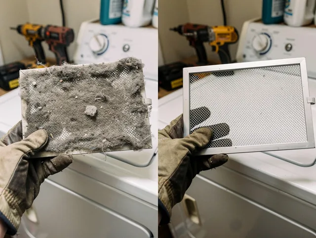 Professional lint trap cleaning by Spring Hill Dryer Vent Cleaning in Spring Hill
