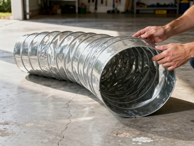 Spring Hill Dryer Vent Cleaning specialist using advanced equipment for thorough duct cleaning in Spring Hill