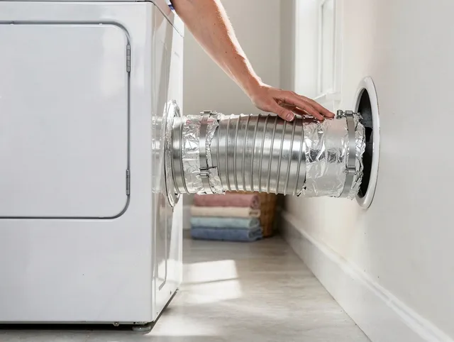 Professional dryer vent hose installation by Spring Hill Dryer Vent Cleaning in Spring Hill