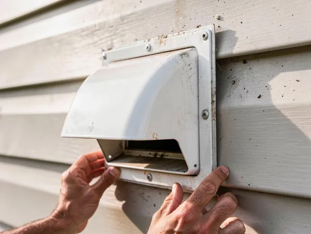 Spring Hill Dryer Vent Cleaning technician delivering thorough residential dryer vent cleaning service in Spring Hill